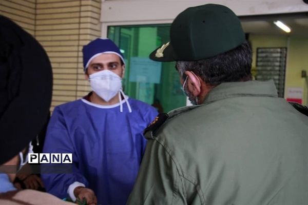 تقدیر از مدافعان سلامت در بیمارستان سیدالشهدا و میادین شهرستان آران وبیدگل