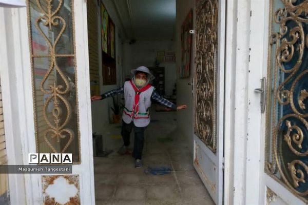 مانور زلزله در دبستان طلوع اندیشه منطقه بندر ریگ