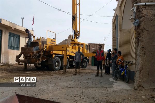 بام اندود کردن مسجد دریک اقدام جهادی