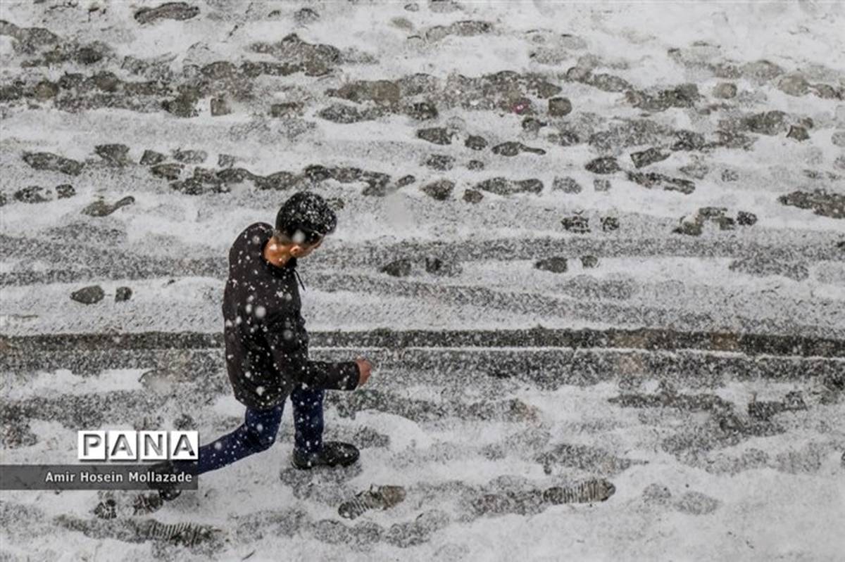 بارش برف و باران در ۱۳ استان کشور