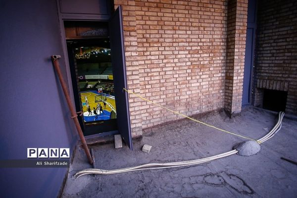 دیدار تیم‌های بسکتبال اکسون و شهرداری گرگان