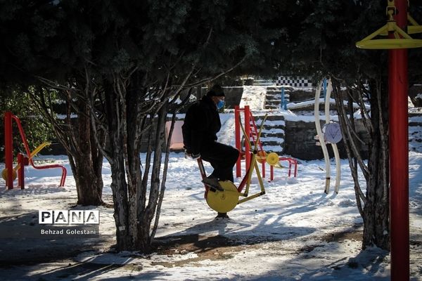 صبحگاه زمستانی در ارومیه