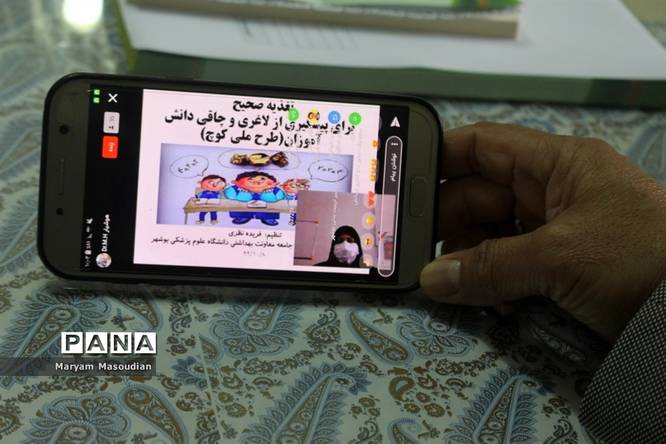 وبینار آموزشی تغذیه مناسب برای پیشگیری از چاقی و لاغری دانشآموزان استان بوشهر