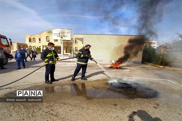 مانور سراسری زلزله در شهرستان امیدیه