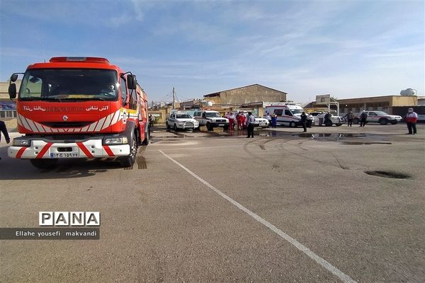 مانور سراسری زلزله در شهرستان امیدیه