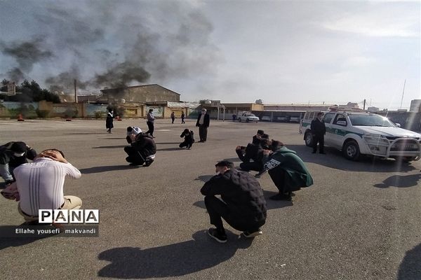 مانور سراسری زلزله در شهرستان امیدیه