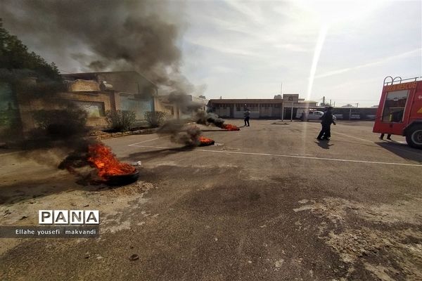 مانور سراسری زلزله در شهرستان امیدیه