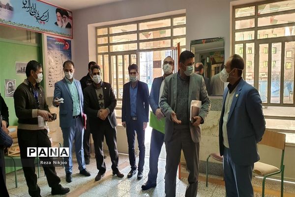 بازدید از حوزه‌های آزمون استخدامی ناحیه یک بهارستان