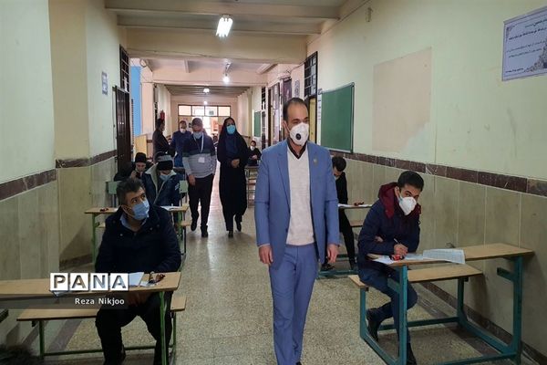 بازدید از حوزه‌های آزمون استخدامی ناحیه یک بهارستان