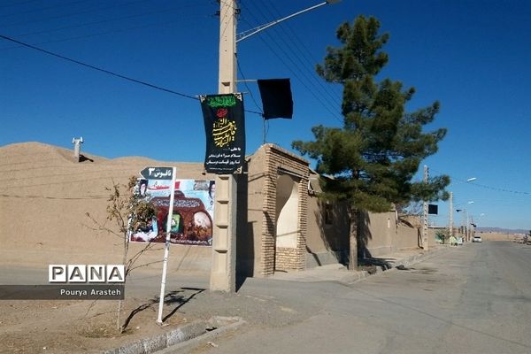 فضاسازی  روستای معصوم آباد شهرستان خوسف به مناسبت ایام فاطمیه وشهادت سرداردلها