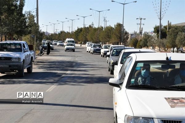 کاروان عزای خودرویی درسالروز شهادت سرداردلها حاج قاسم سلیمانی