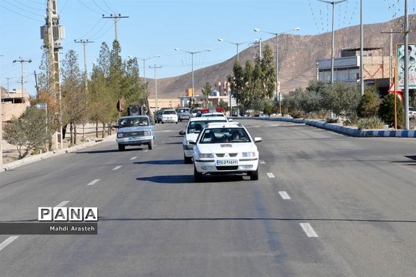 کاروان عزای خودرویی درسالروز شهادت سرداردلها حاج قاسم سلیمانی