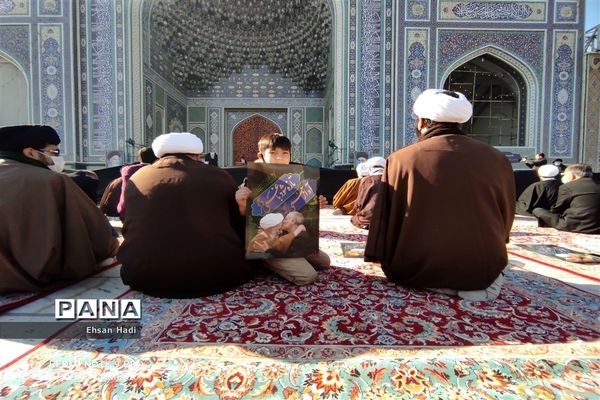 تشییع پیکرمرحوم آیت الله محمد تقی مصباح یزدی در حرم مطهر حضرت امام رضا (ع)