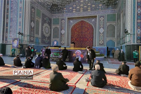 تشییع پیکرمرحوم آیت الله محمد تقی مصباح یزدی در حرم مطهر حضرت امام رضا (ع)