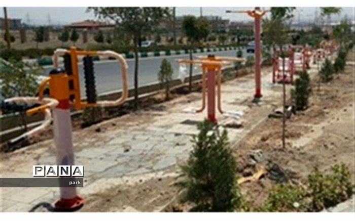 نصب سِت‌های ورزشی و وسایل بازی کودکان در بوستان دانش شهر پرند