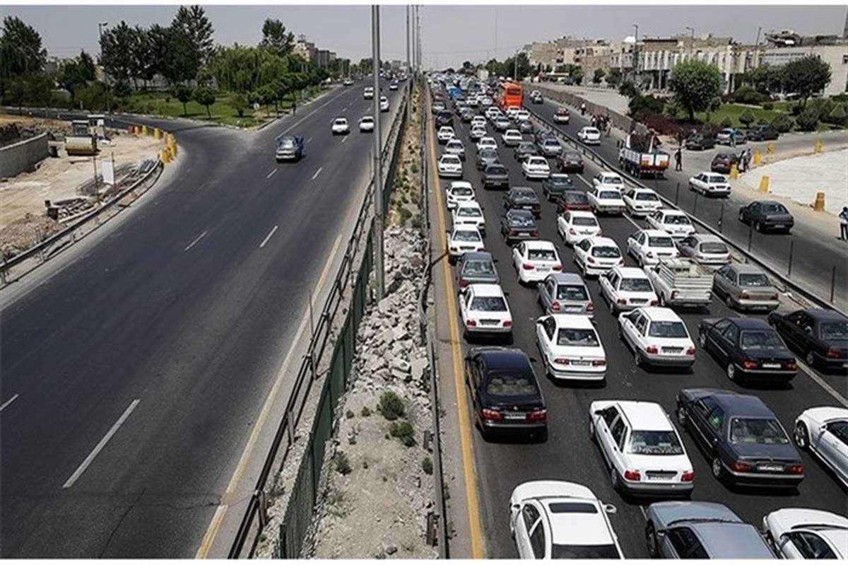 ترافیک سنگین در جاده‌های منتهی به تهران
