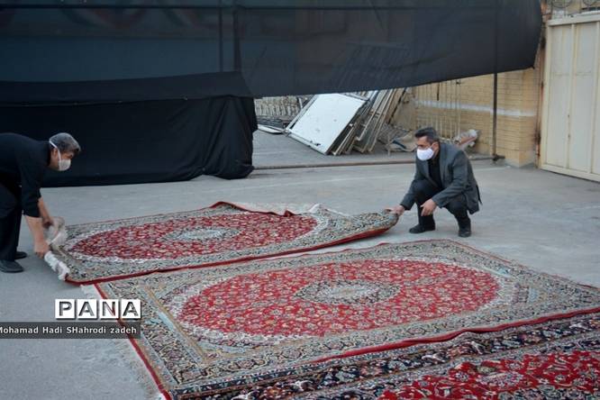 آماده سازی و اقامه سوگواری دهه اول محرم به میزبانی هیات فرهنگیان ناحیه یک  خراسان رضوی
