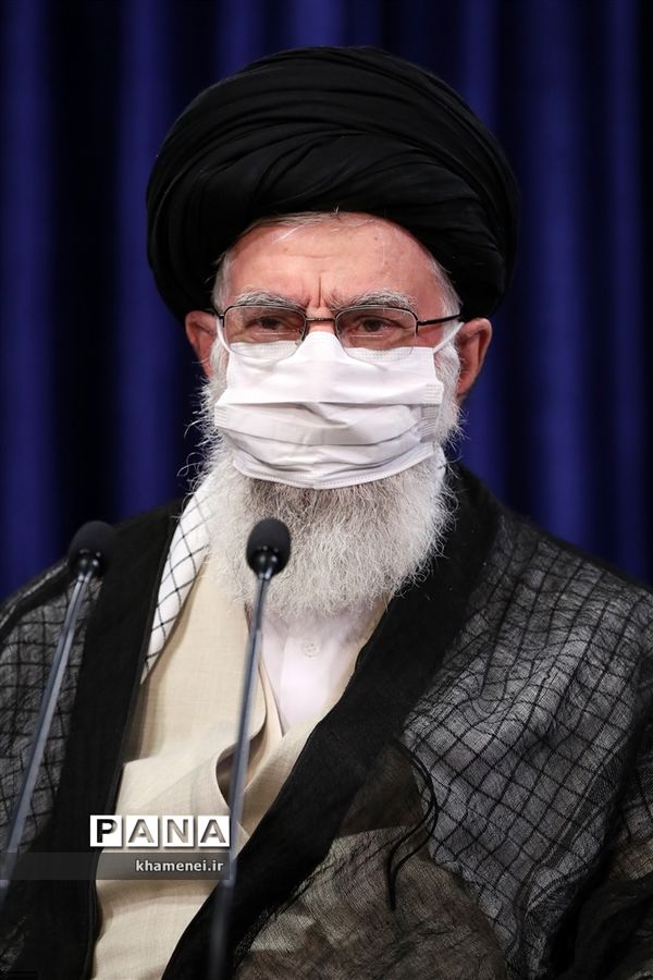 سخنرانی رهبر انقلاب در ارتباط تصویری با جلسه هیات دولت