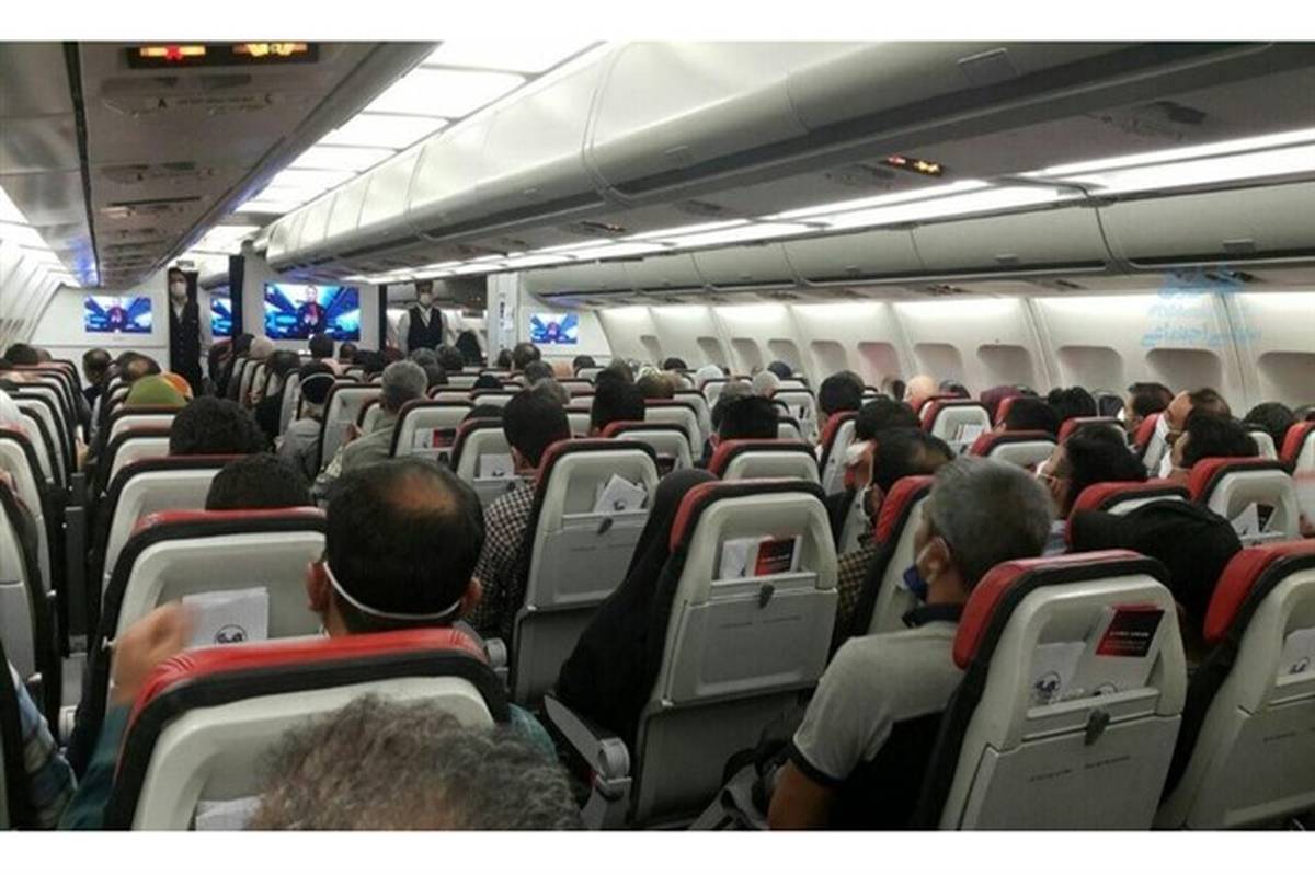 افزایش ظرفیت مسافر داخل کابین هواپیما با شروط جدید