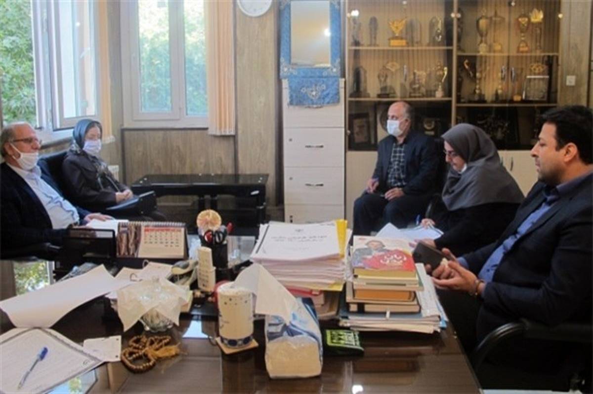 نشست مشترک انجمن مددکاری با رئیس اداره آموزش و پرورش استثنایی البرز
