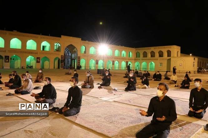 مراسم سوگواری ابا عبدالله(ع) در امامزادگان باقریه بیرجند