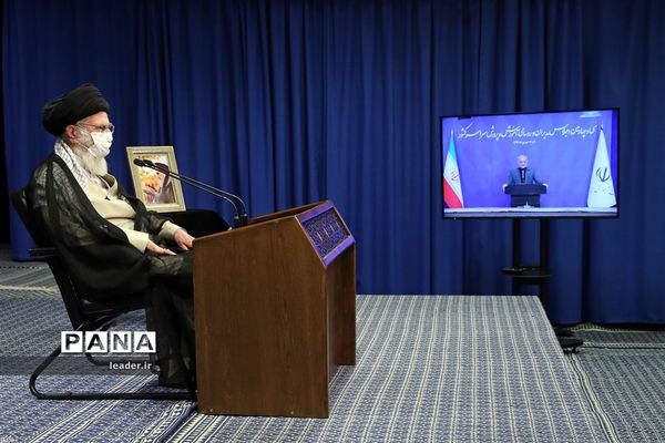 ارتباط تصویری سی و چهارمین اجلاس آموزش و پرورش با رهبر انقلاب