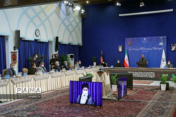 ارتباط تصویری سی و چهارمین اجلاس آموزش و پرورش با رهبر انقلاب