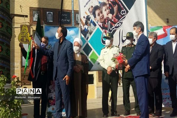 آیین بازگشایی مدارس در هنرستان  دخترانه محمودیه بجنورد