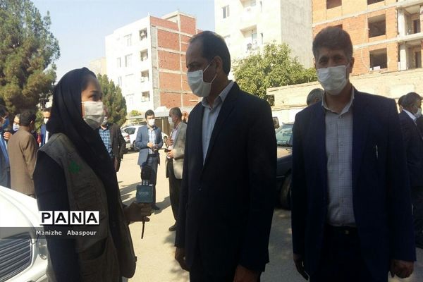 آیین بازگشایی مدارس در هنرستان  دخترانه محمودیه بجنورد