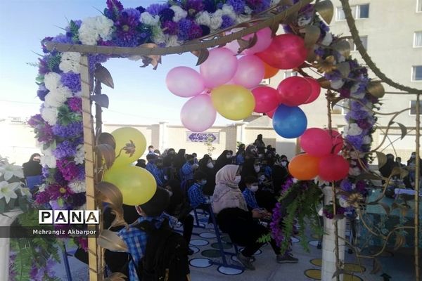 برگزاری جشن شکوفه های کلاس اولی ها در شهرستان نی ریز