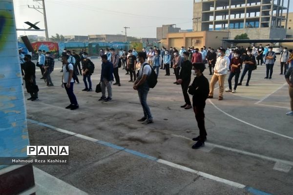 آیین بازگشایی مدارس در  ناحیه ۳ اهواز