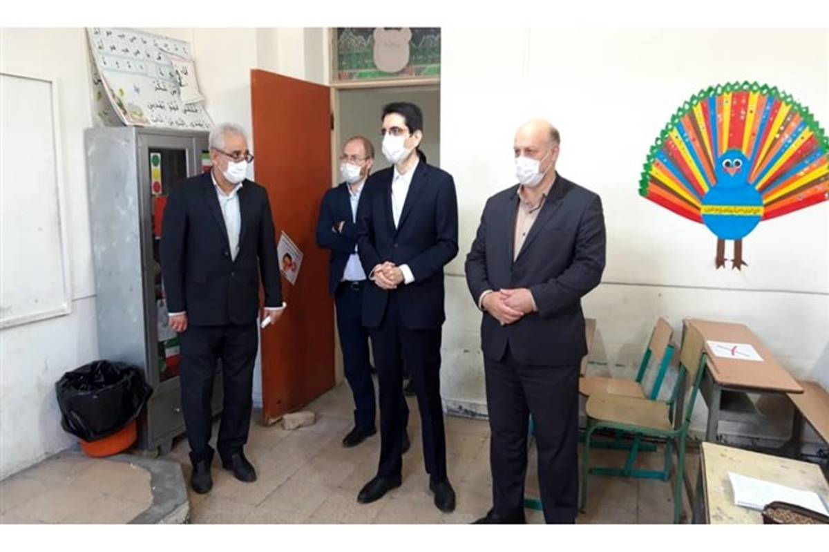 بازدید سرزده معاون هماهنگی امور فرهنگی و اجتماعی رئیسجمهور از مدرسه شهدای امرآباد ورامین