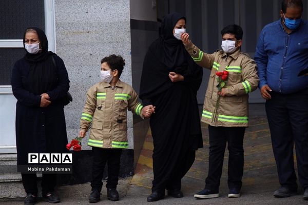 مراسم روز آتش‌نشانی در ساری