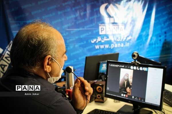 اولین جلسه ویدئو کنفرانس نمایندگان مجلس دانش آموزی استان فارس