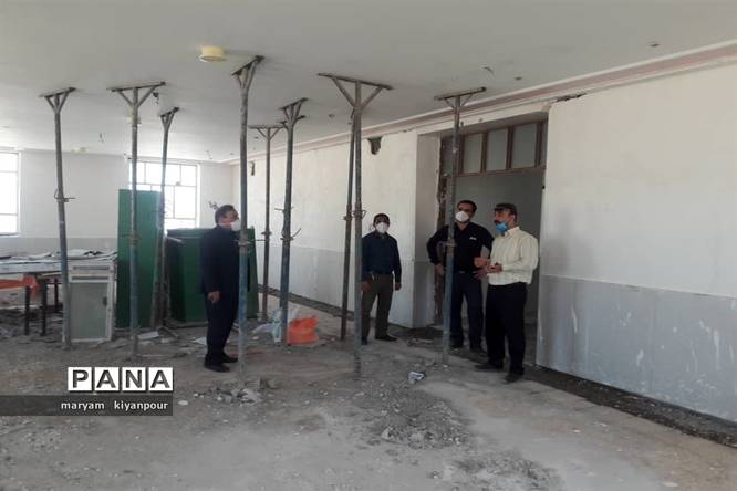بازدید مسئولان آموزش و پرورش از روند احداث و مقاومسازی مدارس مسجدسلیمان