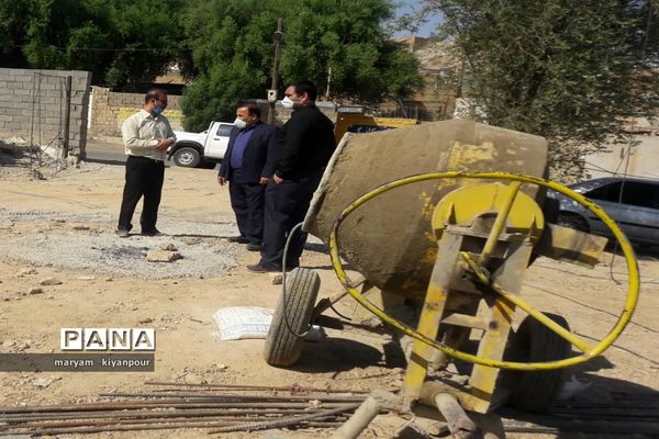 بازدید مسئولان آموزش و پرورش  از روند احداث و مقاوم‌سازی مدارس مسجدسلیمان