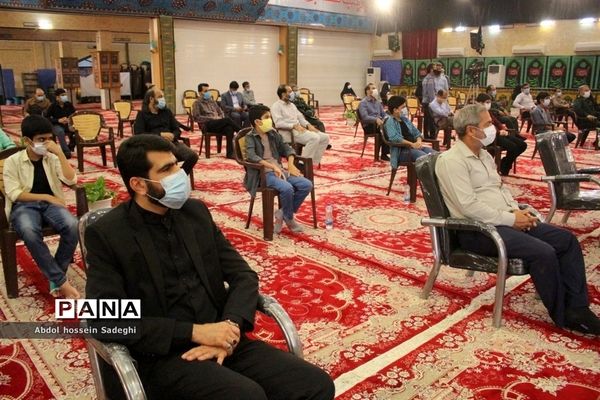 آیین رونمایی از تولیدات فرهنگی هنری سپاه امام صادق علیه السلام  استان بوشهر