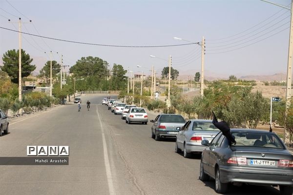 رژه خودرویی عزای اربعین  سرور وسالار شهیدان درشهرستان خوسف استان خراسان جنوبی