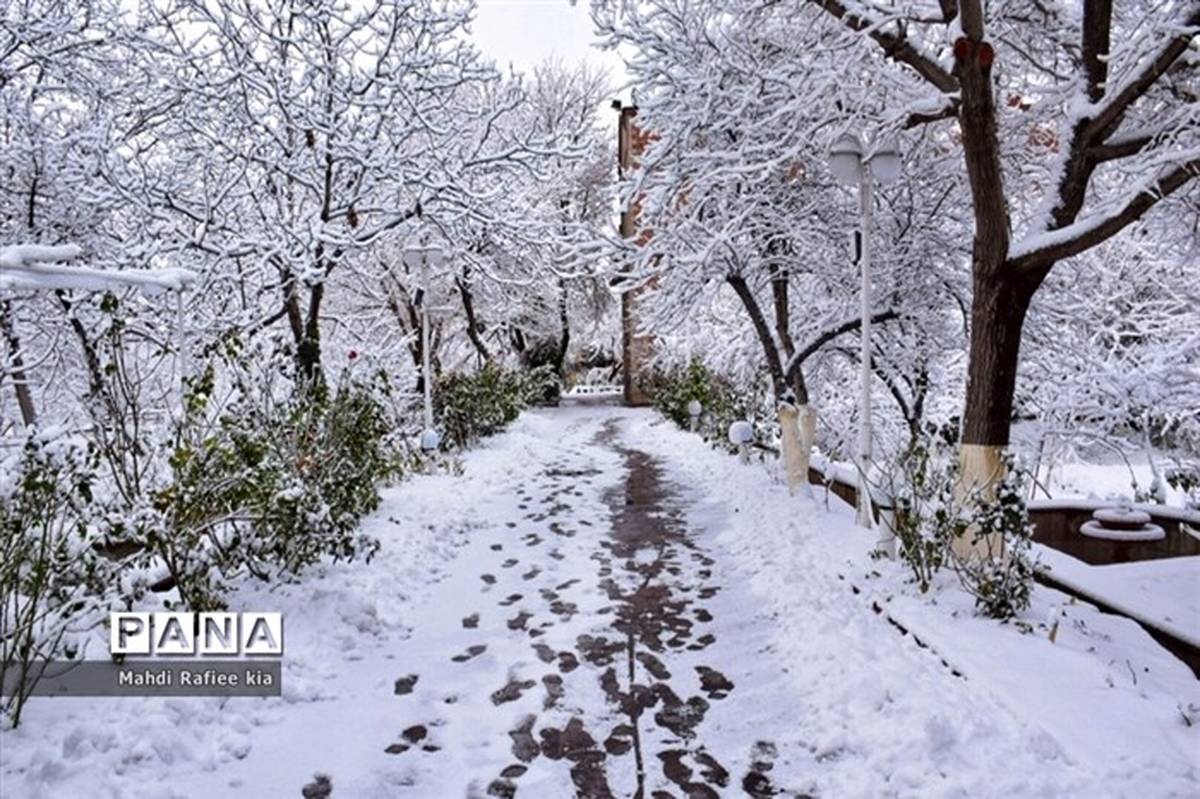 برف و باران در ۱۳ استان