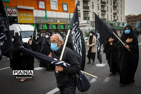 اجتماع بزرگ عزاداران فاطمی در میدان هفت تیر تهران