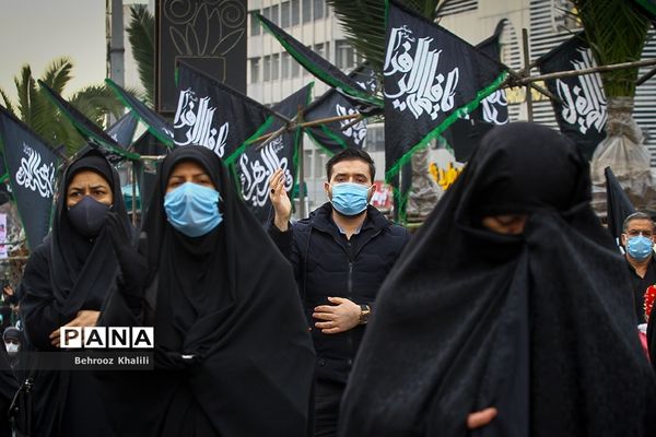 اجتماع بزرگ عزاداران فاطمی در میدان هفت تیر تهران