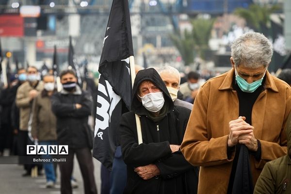 اجتماع بزرگ عزاداران فاطمی در میدان هفت تیر تهران