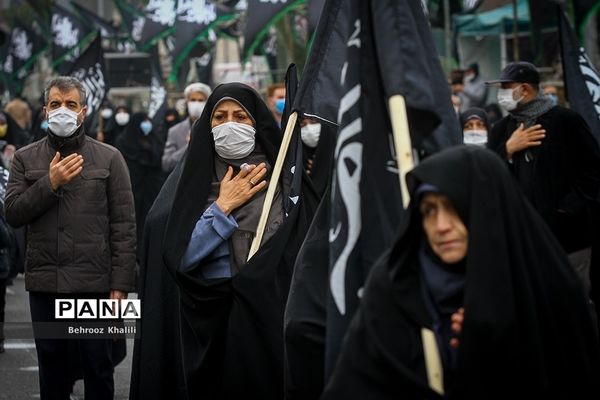 اجتماع بزرگ عزاداران فاطمی در میدان هفت تیر تهران