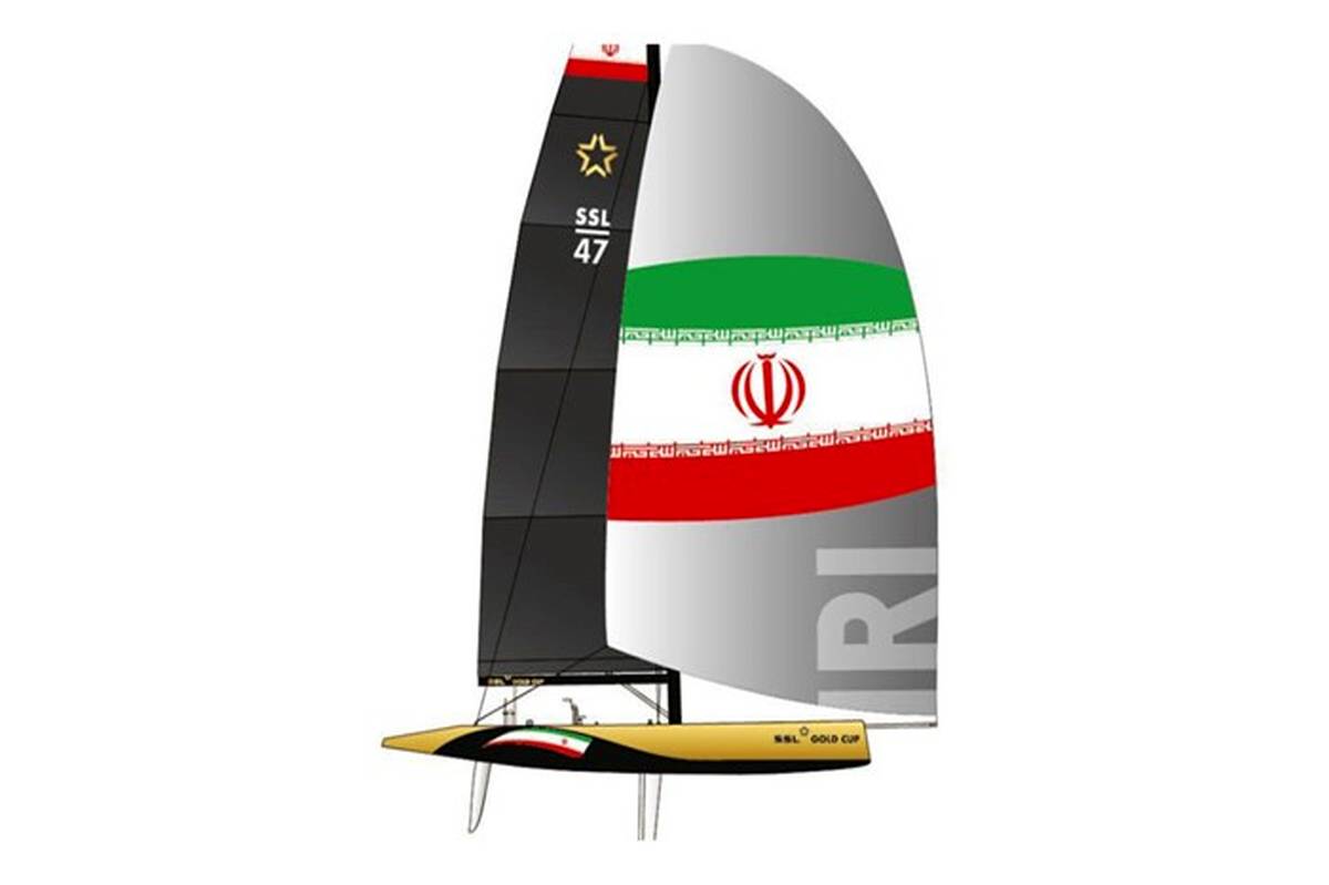 از قایق رسمی ایران در لیگ ستاره‌های بادبانی رونمایی شد