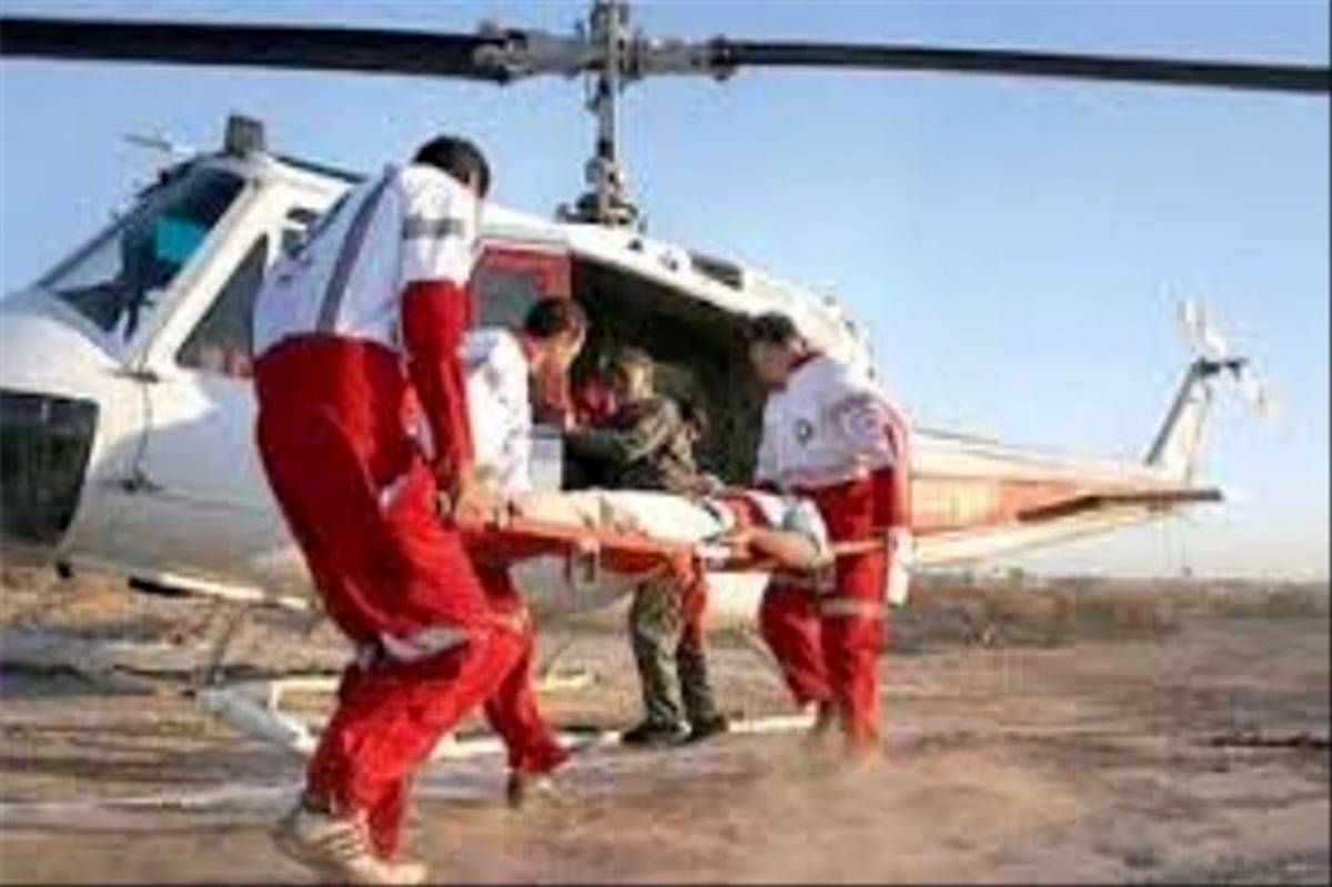 اعزام تیم امدادهوایی و زمینی هلال احمر کرمان برای نجات جان کوهنورد ۳۷ ساله