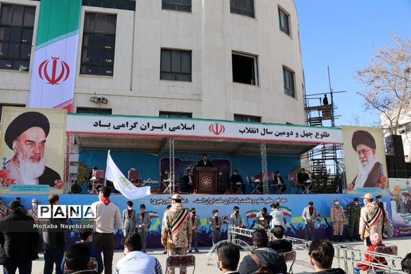 مراسم گلبانگ انقلاب در میدان شهدای  مشهد