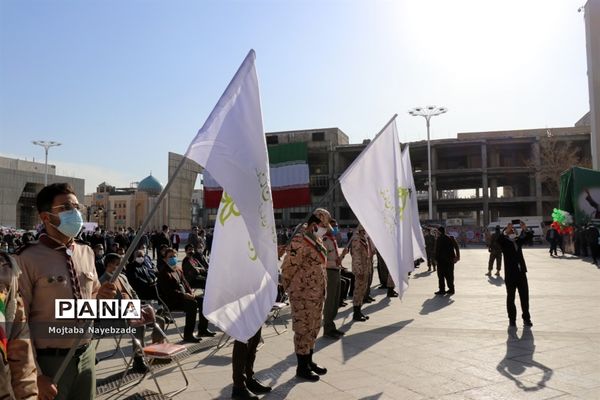 مراسم گلبانگ انقلاب در میدان شهدای  مشهد