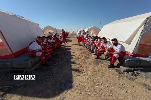 مانور استانی اسکان اضطراری باحضور تیم‌های عملیاتی هلال‌احمر رباط‌کریم