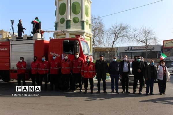 راهپیمایی خودرویی ۲۲ بهمن در ساری