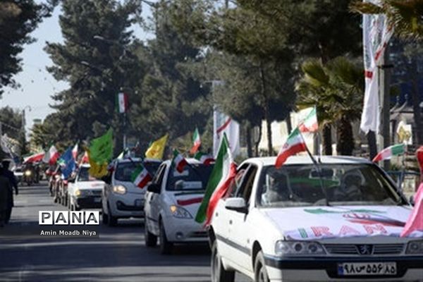 حضور پرشور مردم زاهدان در راهپیمایی خودرویی 22 بهمن